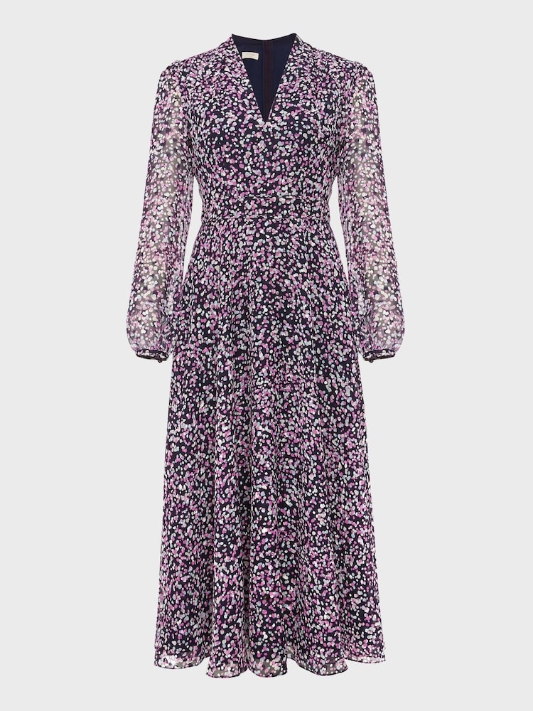 Hobbs Blue Petite Aurora Dress - Image 4 of 4