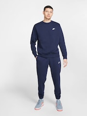 Nike Navy Club Crew Sweatshirt - Image 2 of 6