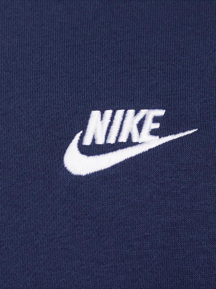 Nike Navy Club Crew Sweatshirt - Image 6 of 6