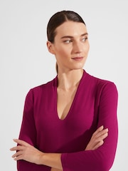 Hobbs Purple Aimee Top - Image 3 of 4