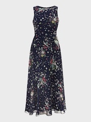 Hobbs Blue Floral Carly Dress - Image 4 of 4