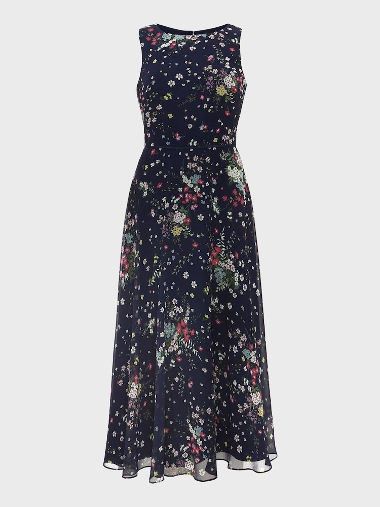 Hobbs Blue Floral Carly Dress - Image 4 of 4