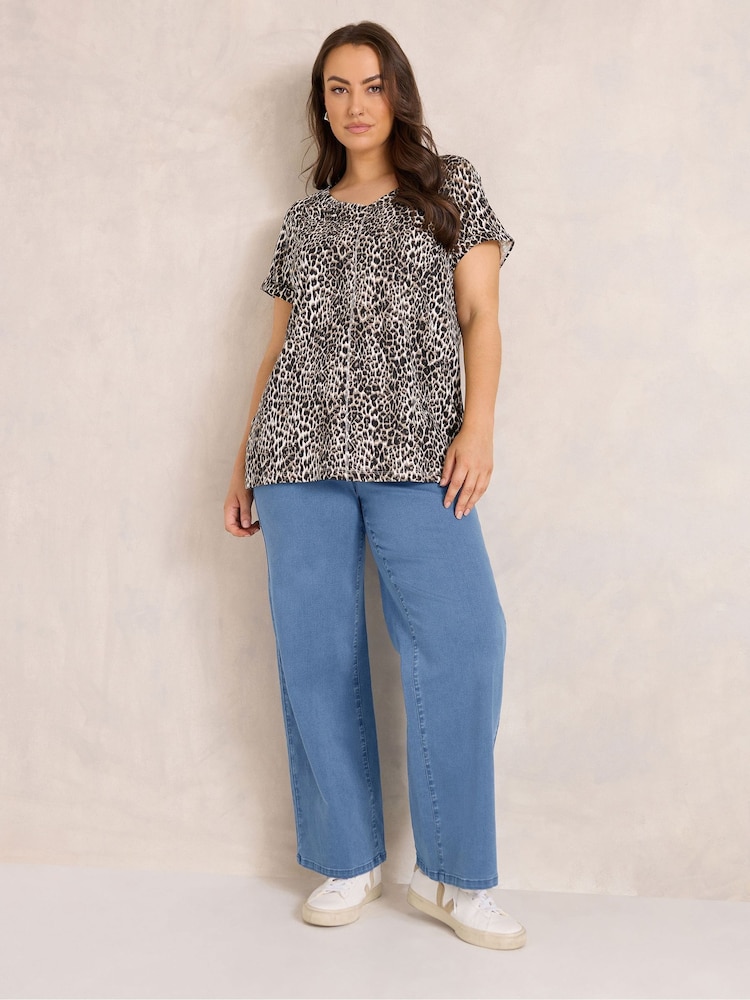 Evans Blue Wide Leg Jeggings - Image 2 of 6 Evans Blue Wide Leg Jeggings - Image 2 of 6