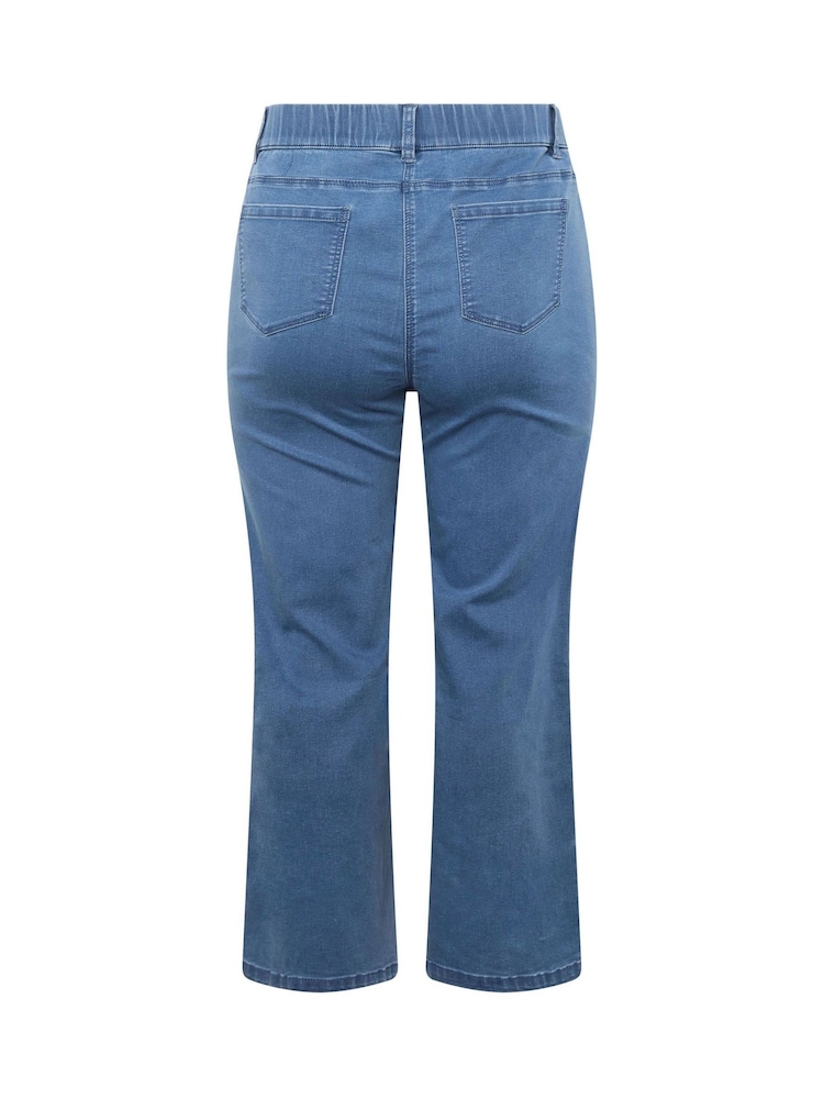 Evans Blue Wide Leg Jeggings - Image 6 of 6 Evans Blue Wide Leg Jeggings - Image 6 of 6