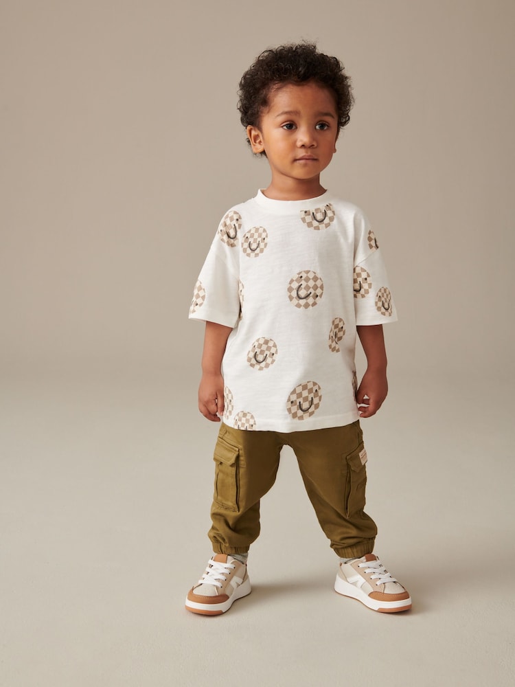 Зеленый хаки - Джинсы карго Comfort (3mths-7yrs) - Изображение 2 из 6