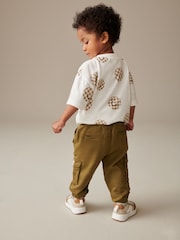 Зеленый хаки - Джинсы карго Comfort (3mths-7yrs) - Изображение 3 из 6