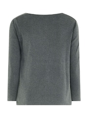 Evans Grey Premium Button Cardigan - Image 6 of 6