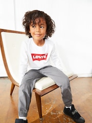 Levi's® White Long Sleeve Kids Batwing T-Shirt - Image 1 of 5