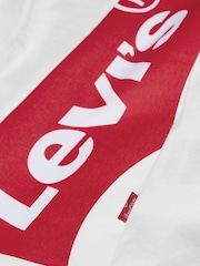 Levi's® White Long Sleeve Kids Batwing T-Shirt - Image 3 of 5