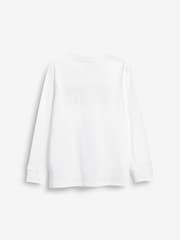 Levi's® White Long Sleeve Kids Batwing T-Shirt - Image 5 of 5