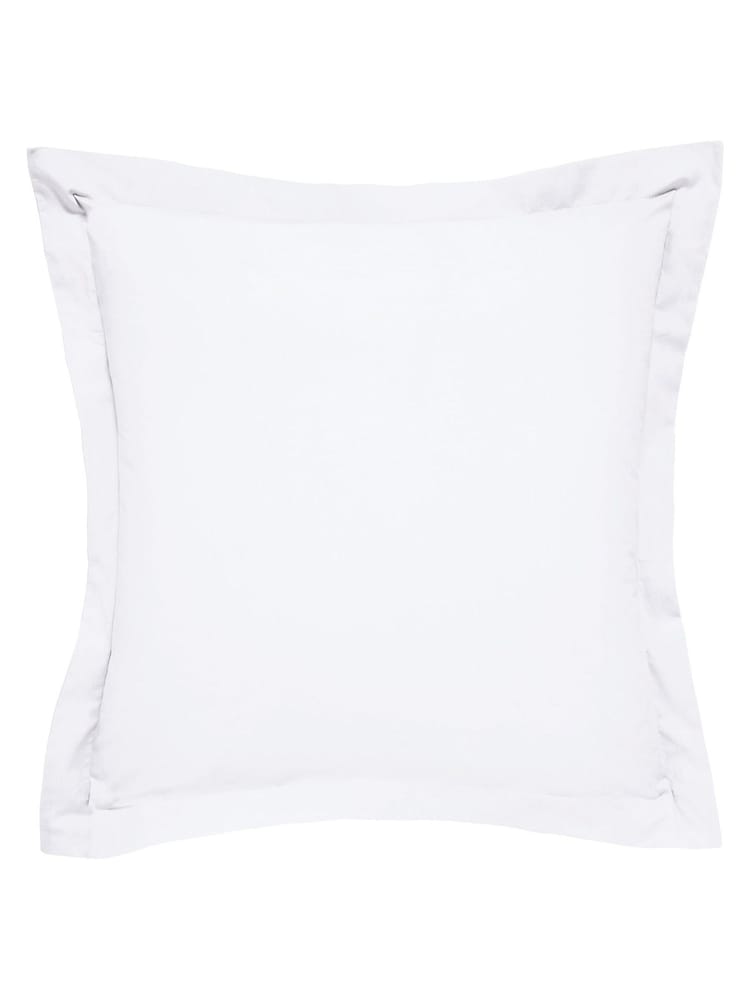 Bedeck of Belfast White Bob 600 Thread Count Egyptian Cotton Square Pillowcase - Image 2 of 2