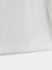 adidas White/Blue Kids 100% Cotton Shorts T-Shirt Set - Image 6 of 7