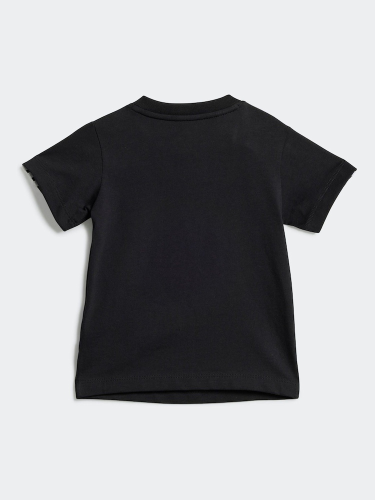 adidas Black 100% Cotton Shorts T-Shirt Set - Image 2 of 7