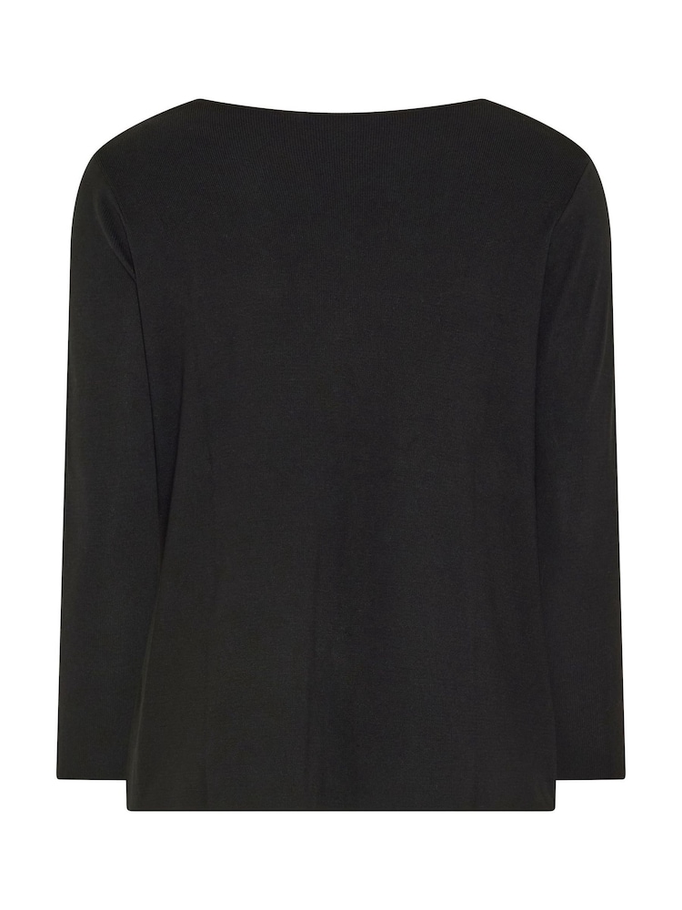 Evans Black Premium Button Cardigan - Image 6 of 6 Evans Black Premium Button Cardigan - Image 6 of 6