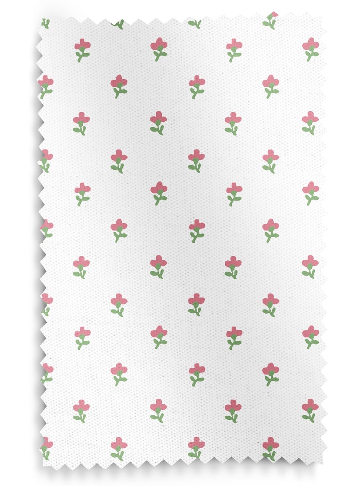 Laura Ashley Peony Pink Wood Violet Made to Measure 100% Cotton Roman Blinds - Image 6 of 6