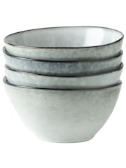 Dutch Rose Grey Serenity Bowls 12cm - Image 2 of 3
