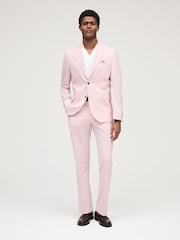 Pink Slim Fit Motionflex Stretch Suit Jacket - Image 3 of 11