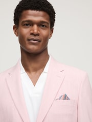 Pink Slim Fit Motionflex Stretch Suit Jacket - Image 4 of 11