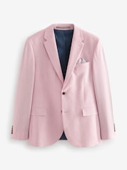 Pink Slim Fit Motionflex Stretch Suit Jacket - Image 6 of 11