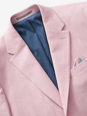 Pink Slim Fit Motionflex Stretch Suit Jacket - Image 7 of 11