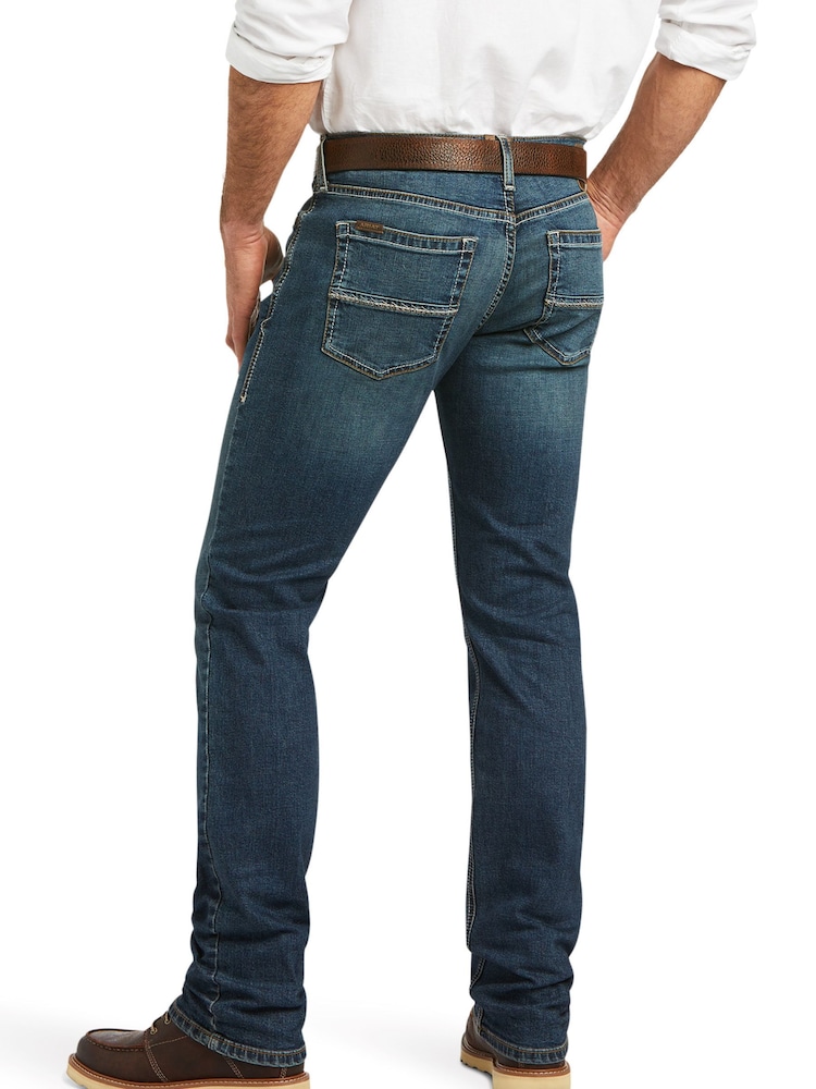 Ariat Slim Blue M8 Modern Tekstrech Sebastian Leg Jeans - Image 2 of 4