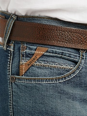 Ariat Slim Blue M8 Modern Tekstrech Sebastian Leg Jeans - Image 4 of 4