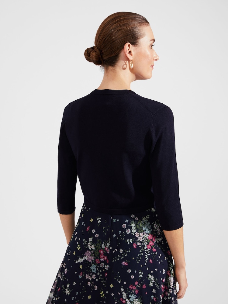 Hobbs Blue Carrie Bolero - Image 2 of 4 Hobbs Blue Carrie Bolero - Image 2 of 4