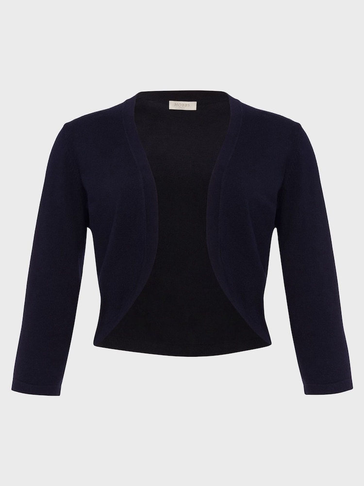 Hobbs Blue Carrie Bolero - Image 4 of 4 Hobbs Blue Carrie Bolero - Image 4 of 4