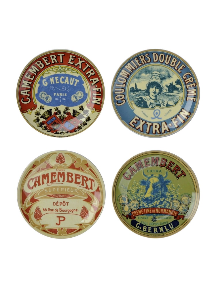 BIA International Set of 4 Multicoloured Classic Camembert Canapé Plates - Image 2 of 8 BIA International Set of 4 Multicoloured Classic Camembert Canapé Plates - Image 2 of 8