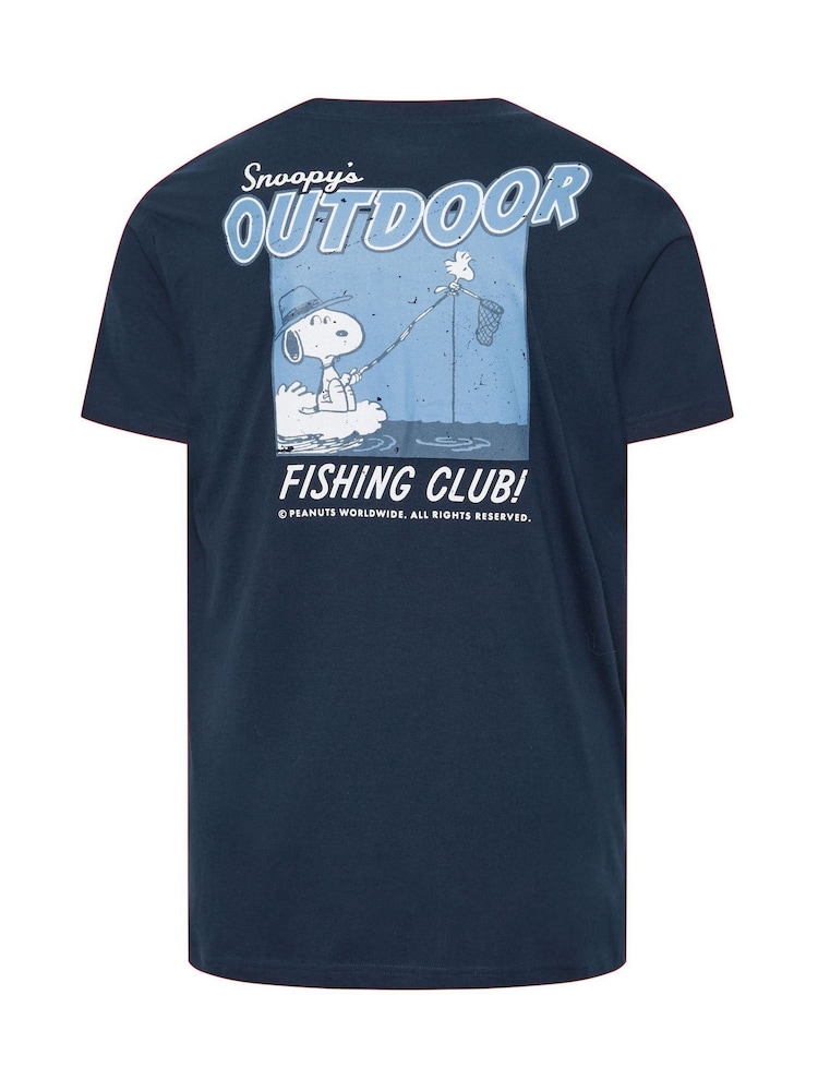 Blau - Lang - BadRhino Big & Tall Peanuts Fishing T-Shirt - Bild 6 von 6 Blau - Lang - BadRhino Big & Tall Peanuts Fishing T-Shirt - Bild 6 von 6