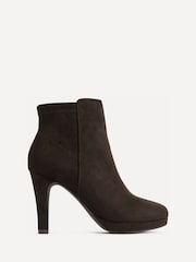 Linzi Brown Prospect Platform Stiletto Heel Ankle Boots - Image 2 of 5