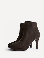 Linzi Brown Prospect Platform Stiletto Heel Ankle Boots - Image 5 of 5