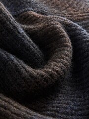 Brown/Navy Relaxed Ombre Crew Neck Jumper - Image 7 of 8
