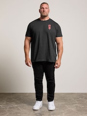 Crno - Standardno - Grafička majica BadRhino Big & Tall Shogun Samurai - Slika 2 od 7