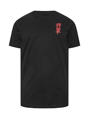 Crno - Standardno - Grafička majica BadRhino Big & Tall Shogun Samurai - Slika 6 od 7
