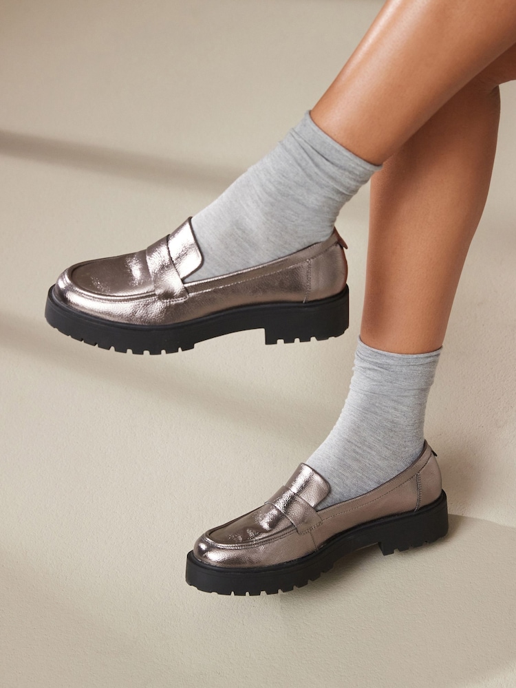 Étain métallisé - Mocassins épais Forever Comfort® - Image 3 of 9