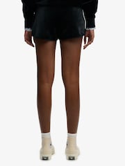 SUPERDRY Black Country Club Velour Shorts - Image 3 of 8