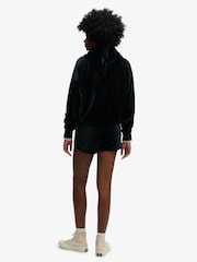 SUPERDRY Black Country Club Velour Shorts - Image 5 of 8