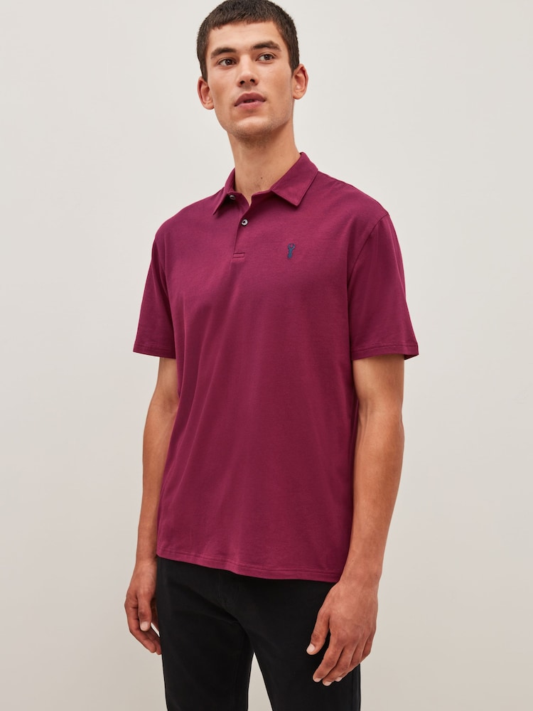 Marineblau/Petrolblau/Rosa - Reguläre Passform - Kurzärmlige Jersey-Poloshirts, 3er-Pack - Bild 1 von 12 Marineblau/Petrolblau/Rosa - Reguläre Passform - Kurzärmlige Jersey-Poloshirts, 3er-Pack - Bild 1 von 12