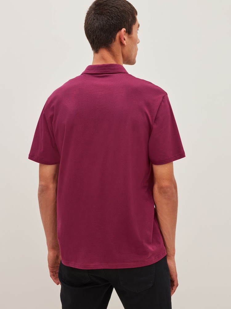 Marineblau/Petrolblau/Rosa - Reguläre Passform - Kurzärmlige Jersey-Poloshirts, 3er-Pack - Bild 2 von 12 Marineblau/Petrolblau/Rosa - Reguläre Passform - Kurzärmlige Jersey-Poloshirts, 3er-Pack - Bild 2 von 12