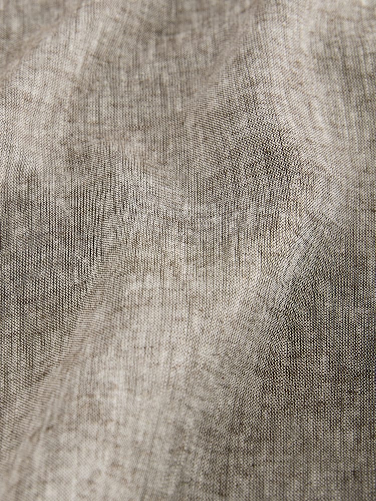 Brown Linen Cotton Chino Shorts with Belt Included - Image 9 of 10