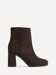 Smeđa - Linzi Merit Platform Block Heel Ankle Boots - Slika 2 od 5