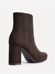 Smeđa - Linzi Merit Platform Block Heel Ankle Boots - Slika 4 od 5