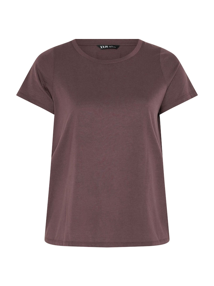 Violet/vert - Yours Curve Pack de t-shirts de base 2 - Image 7 sur 7