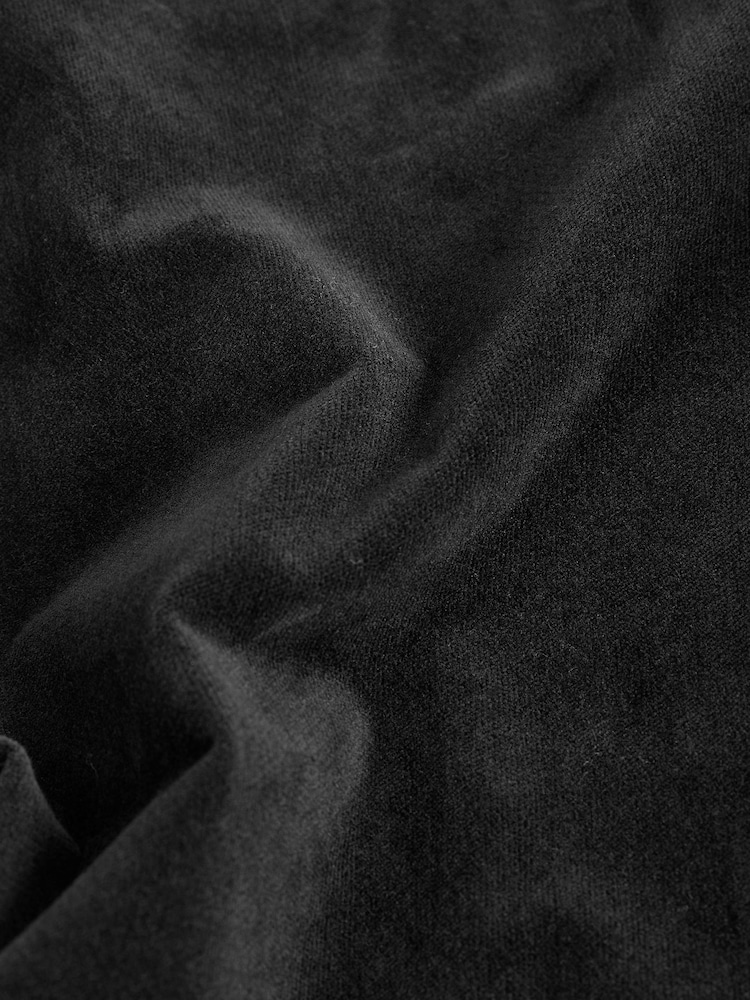 Black Velvet Flared Jeans - Image 7 of 7