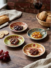 BIA International Multicoloured Set of 4 Classic Camembert Chutney Dishes - Image 1 of 8