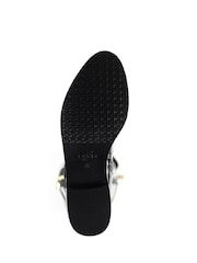 Lunar Monique Patent Long Black Boots - Image 10 of 11