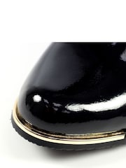 Lunar Monique Patent Long Black Boots - Image 11 of 11