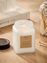 White Bronx Cedarwood and Lavender Single Wick Fragranced Candle - Image 1 of 4