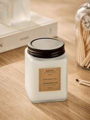 White Bronx Cedarwood and Lavender Single Wick Fragranced Candle - Image 2 of 4